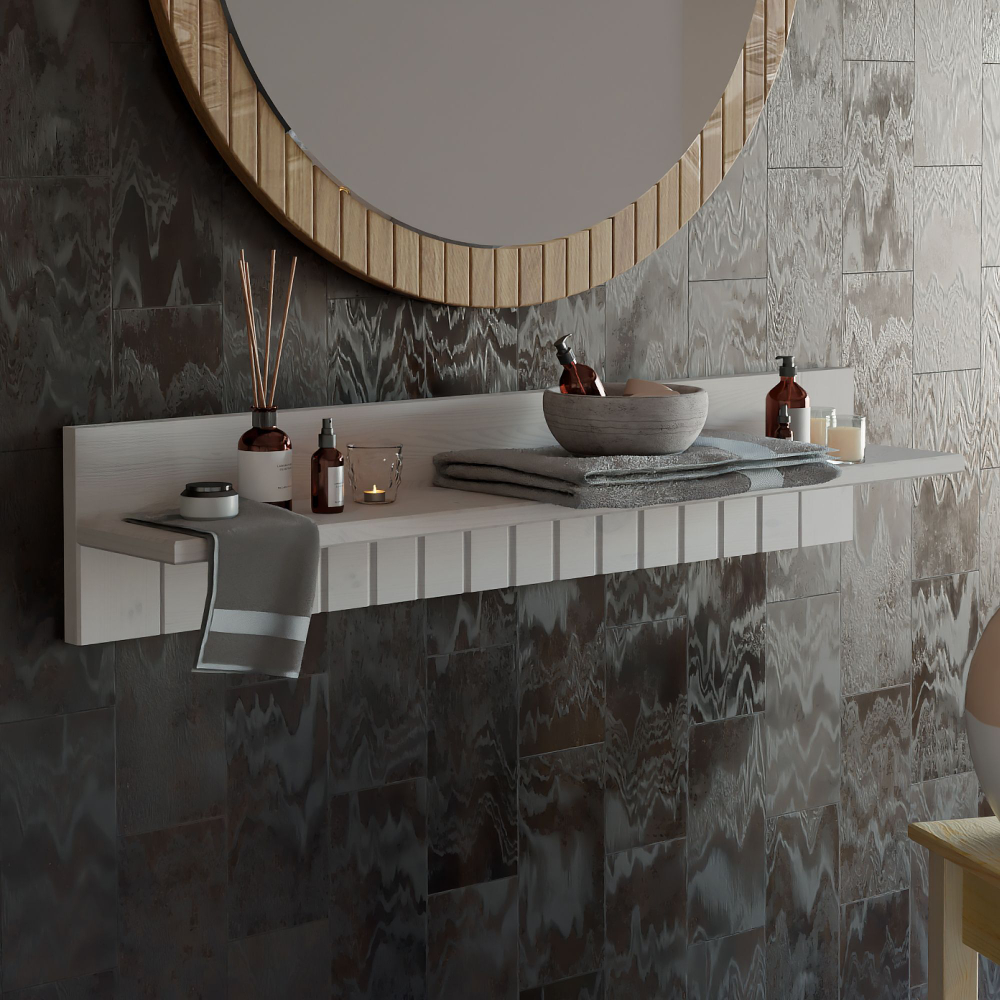 Полка на стену "Poehl" 100 см, белая