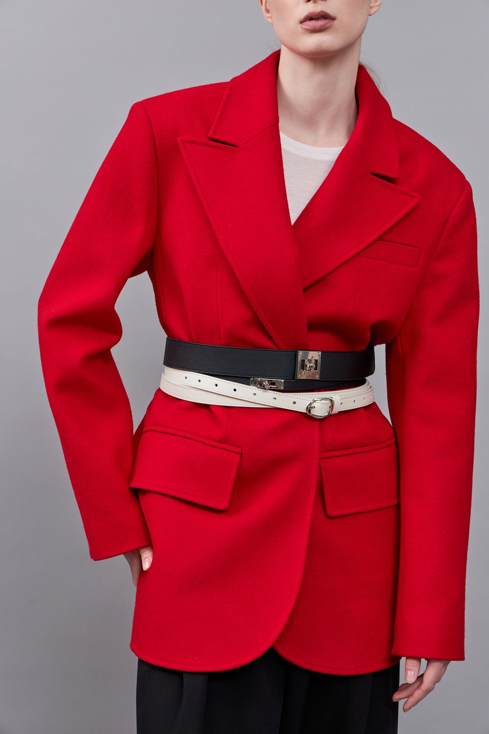 ТОНКИЙ РЕМЕНЬ В ДВА ОБОРОТА BLACK