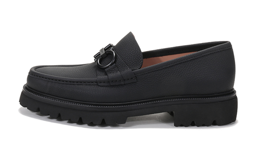 FERRAGAMO GANCINI Loafers Men"s Black