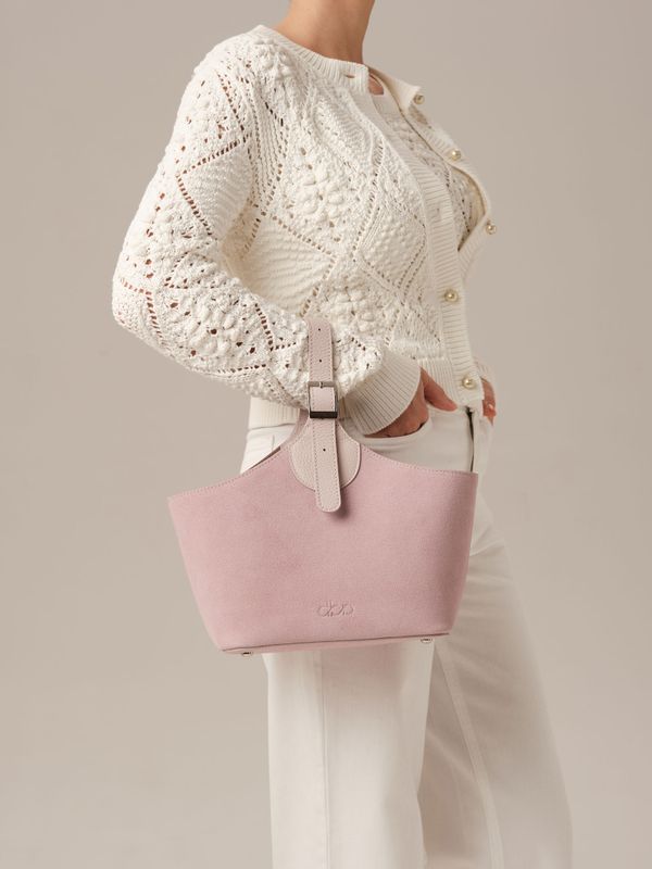 Замшевая сумка DBR Provence 31398 розовый фламинго