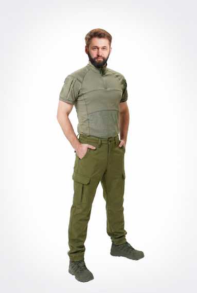 Джоггеры анатомического кроя для активного отдыха Soft Shell