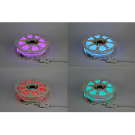 Светодиодная неоновая лента ЭРА N5050 72-IP67-220V-20m-RGB многоцветная