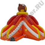 Детский надувной батут-горка "Мишка Тедди"