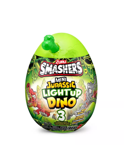 ZURU Smashers 74107 Mini Jurassic Light-Up Dino — мини-динозавр со светом, яйцо-сюрприз