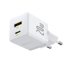 Адаптер питания Baseus Palm C+U 20W White(P10111608213-00)