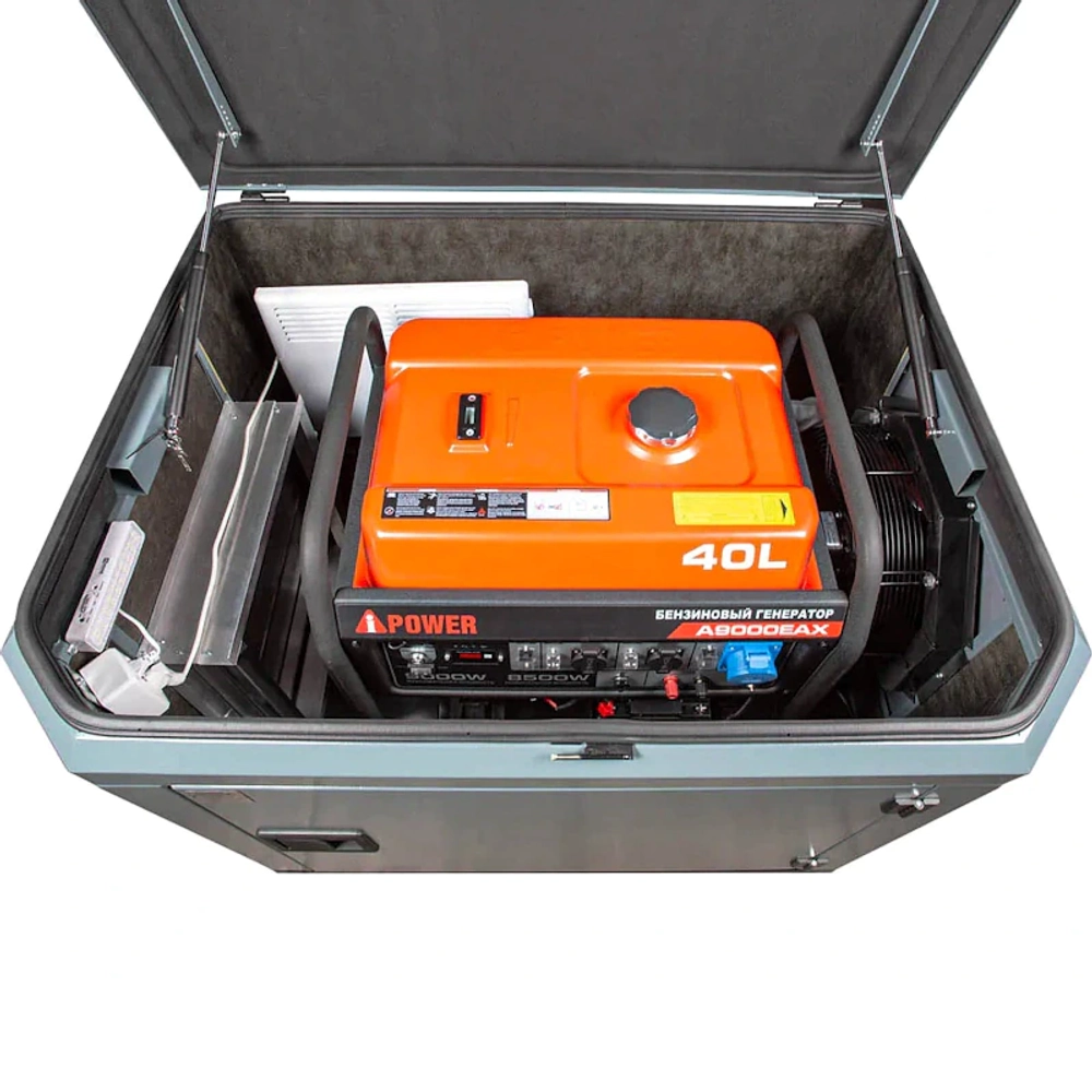 A-iPower A9000EAX бензиновый генератор в кожухе 1200 RAL 7031 с блоком АВР 400В/25А (8 pin) New УТ-11182384/29109