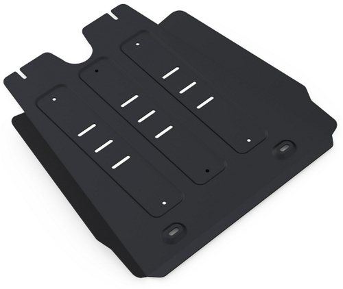 Защита КПП Rival для Toyota Hilux VII (V - 2.5D; 3.0D) 2005-2015 (устанавл-ся совместно с 2111.5790.1.3), сталь 3 мм, с крепежом, штампованная, 2111.5791.1.3