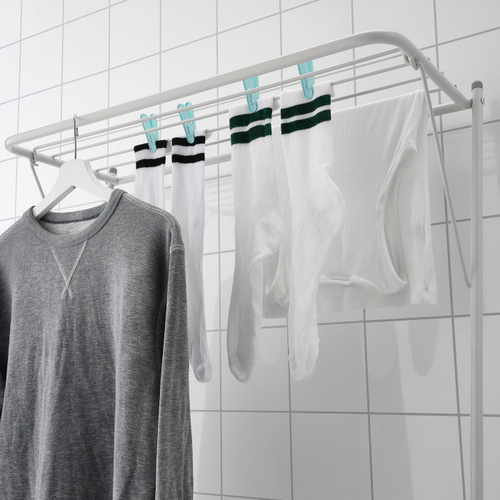 Сушилка для белья IKEA SLIBB (СЛИББ), Серый, 2 уровня, 78x46x185