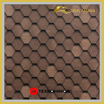 Гибкая черепица ТехноНиколь SHINGLAS Самба Янтарь 3 м2/уп (Однослойная)