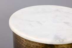 Кофейный столик Антик белый мрамор