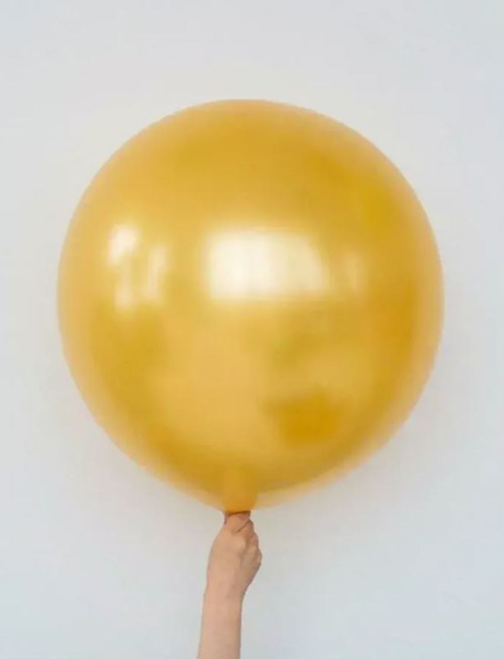 S шар гигант 24"/60 см, металл золото (БГ-90)  Изображение2