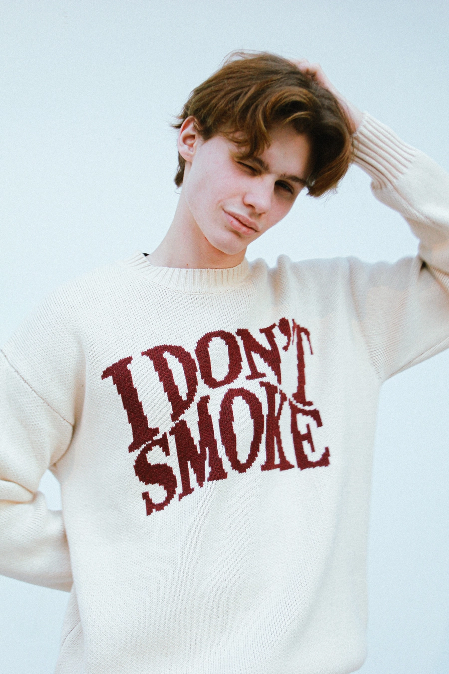 Свитер DONSMOKE "Basic Logo" Oversized Knitted Sweater