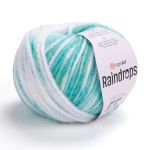 Пряжа YarnArt (ЯрнАрт) Raindrops / уп.10 мот. по 50 г, 115 м, 2904 бирюзовый меланж