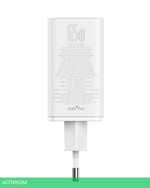 Сетевое зарядное устройство Baseus GaN6 Pro 65W EU Moon White (P10162701213-00)