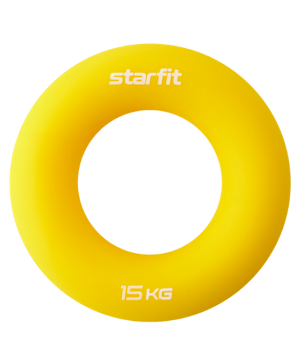 Эспандер кистевой ES-404 Кольцо, 15 кг, силикагель, желтый