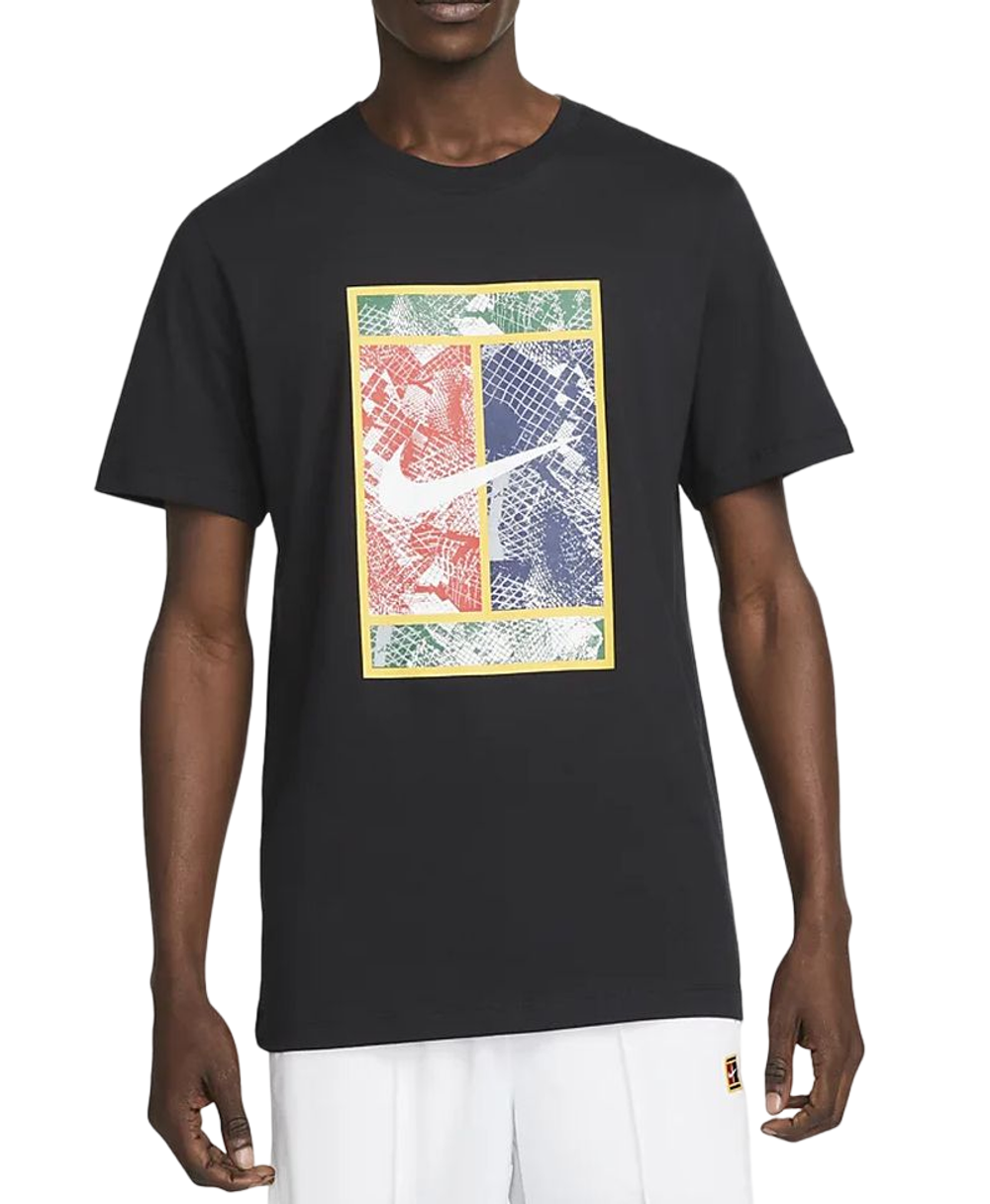 Футболка мужская теннисная Nike Court Tennis T-Shirt - black