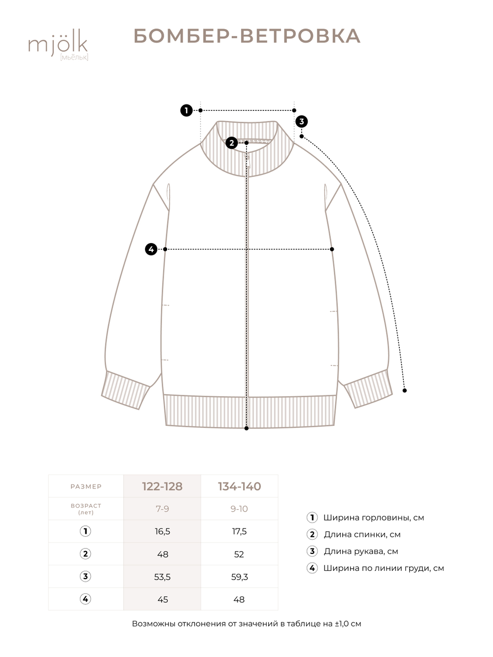 Бомбер-ветровка Mjölk Khaki