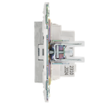 SKANDY Розетка без заземления без защитных шторок 10А SK-R02N металл никель IEK