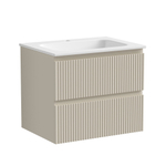 Тумба подвесная под раковину Sancos Snob R, Beige Soft 590х445х500