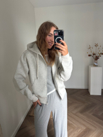 Худи Zipper серый меланж