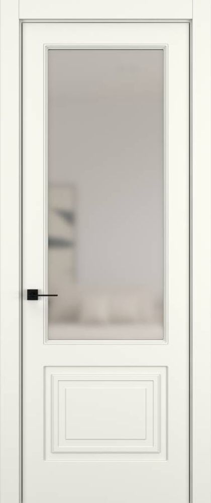 Дверь 02V ELEGANT Матовый Жемчужный