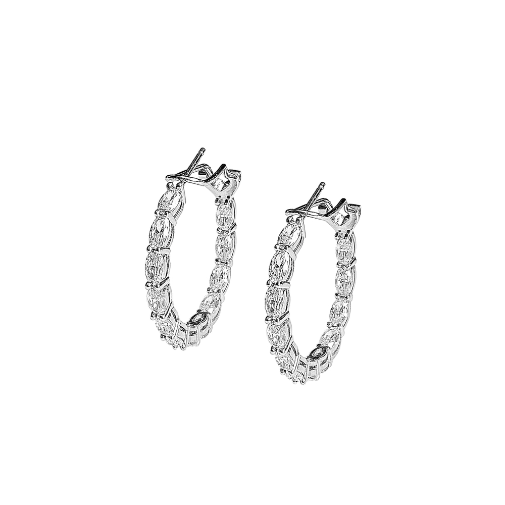 Серьги Конго маркиз 30 мм