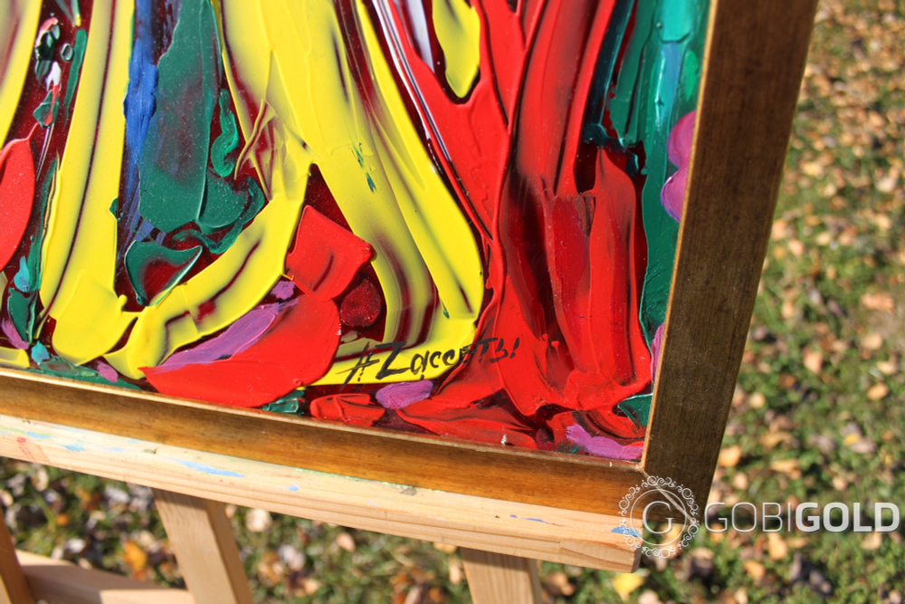 Картина ручной работы "НАДЕЖДА" (абстракция) - 2-х сторонняя