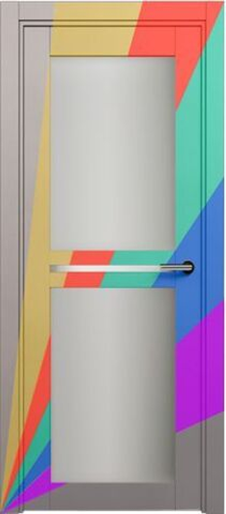 Межкомнатная дверь Status (Статус) 143 стекло Канны (эмаль) Любой цвет RAL (нестандарт)