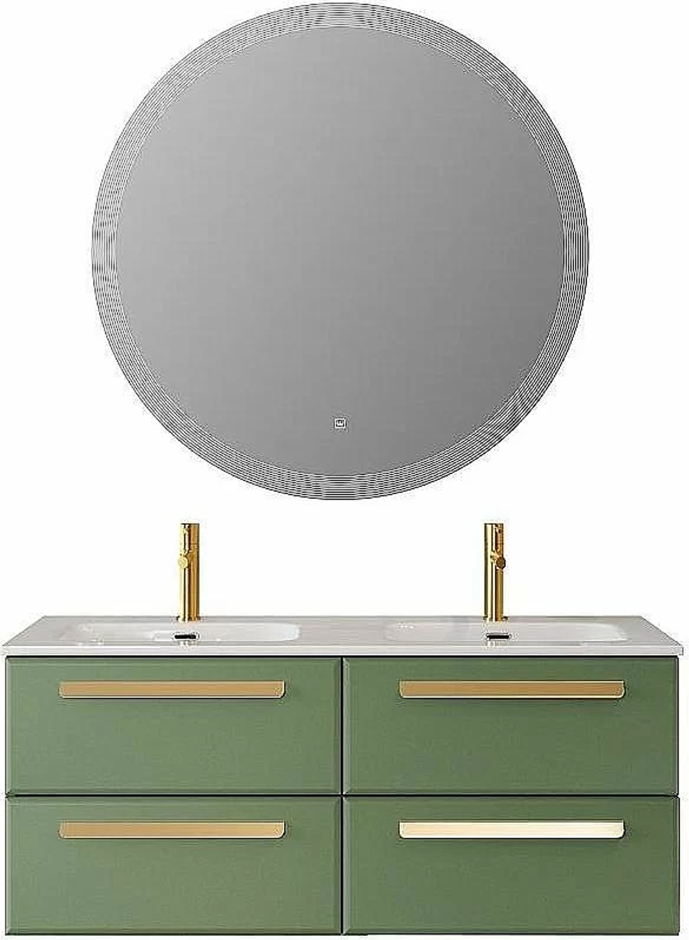 Тумба с раковиной Cezares ECO-CER-N 120 ECO-CER-N-1200-4C-SO-2-PS-P фисташковый софт