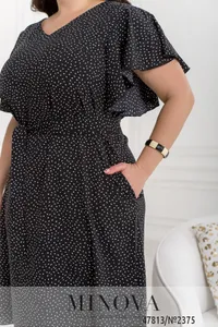 Платье 2375-черный Minova
