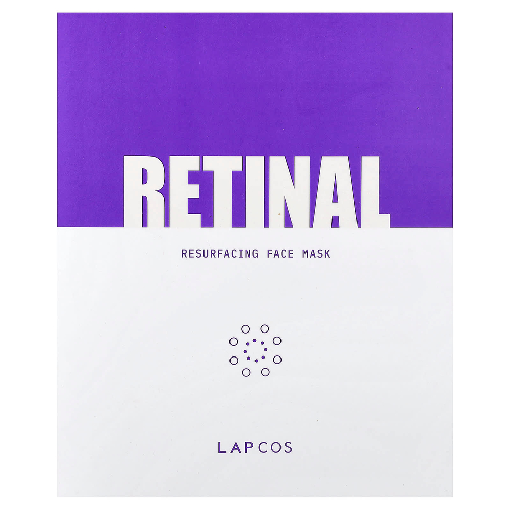 Lapcos, маска для лица, восстанавливающая сетчатку, 5 шт. по 30 г (1,05 унции)