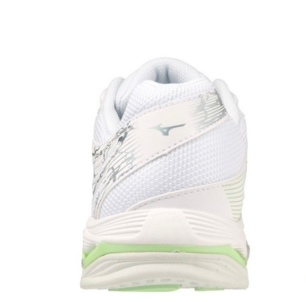 MIZUNO, WAVE VOLTAGE, INDOOR, White/Glacial Ridge/Patina Green, WOMEN, US 6,5 /EUR 36,5 /UK 4 /СМ 23