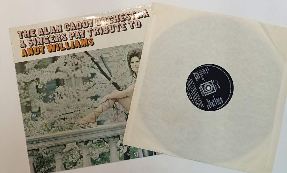 Винтажная виниловая пластинка LP The Alan Caddy Orchestra and Singers Pay Tribute To Andy Williams (UK 1971)