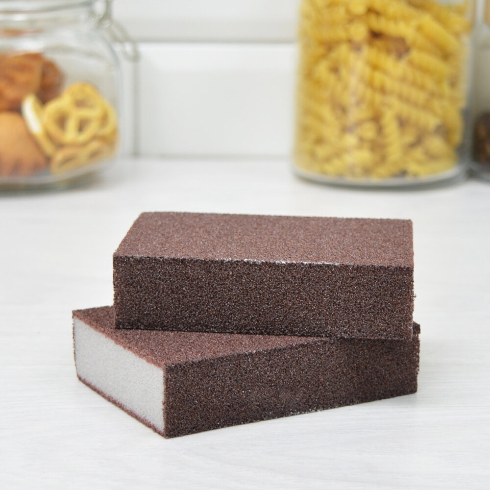 Губка меламиновая для удаления накипи и ржавчины 2шт