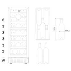 Винный шкаф Hansa FWC30201B