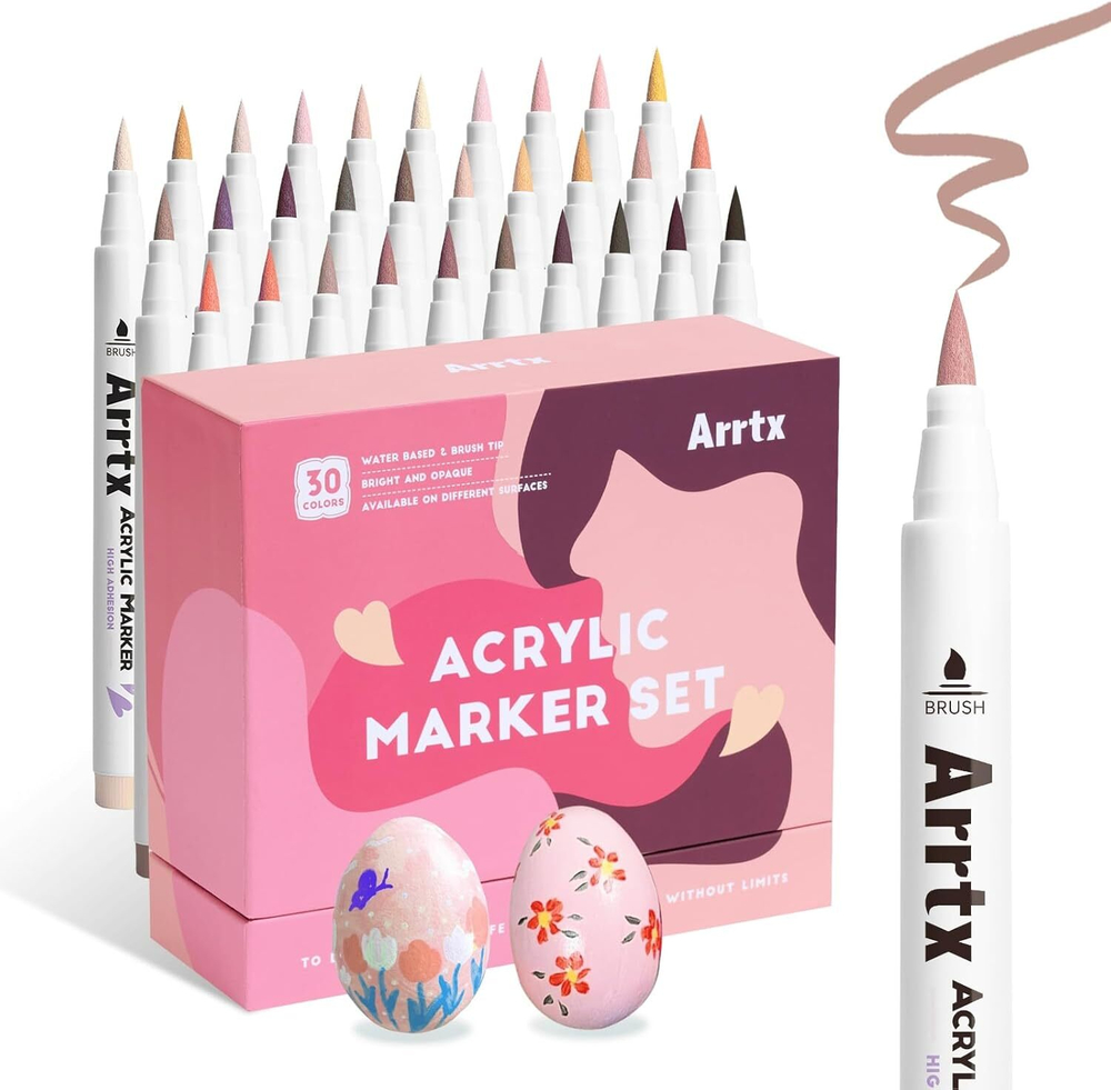 Arrtx акриловые маркеры, 30 шт, Peau 30C