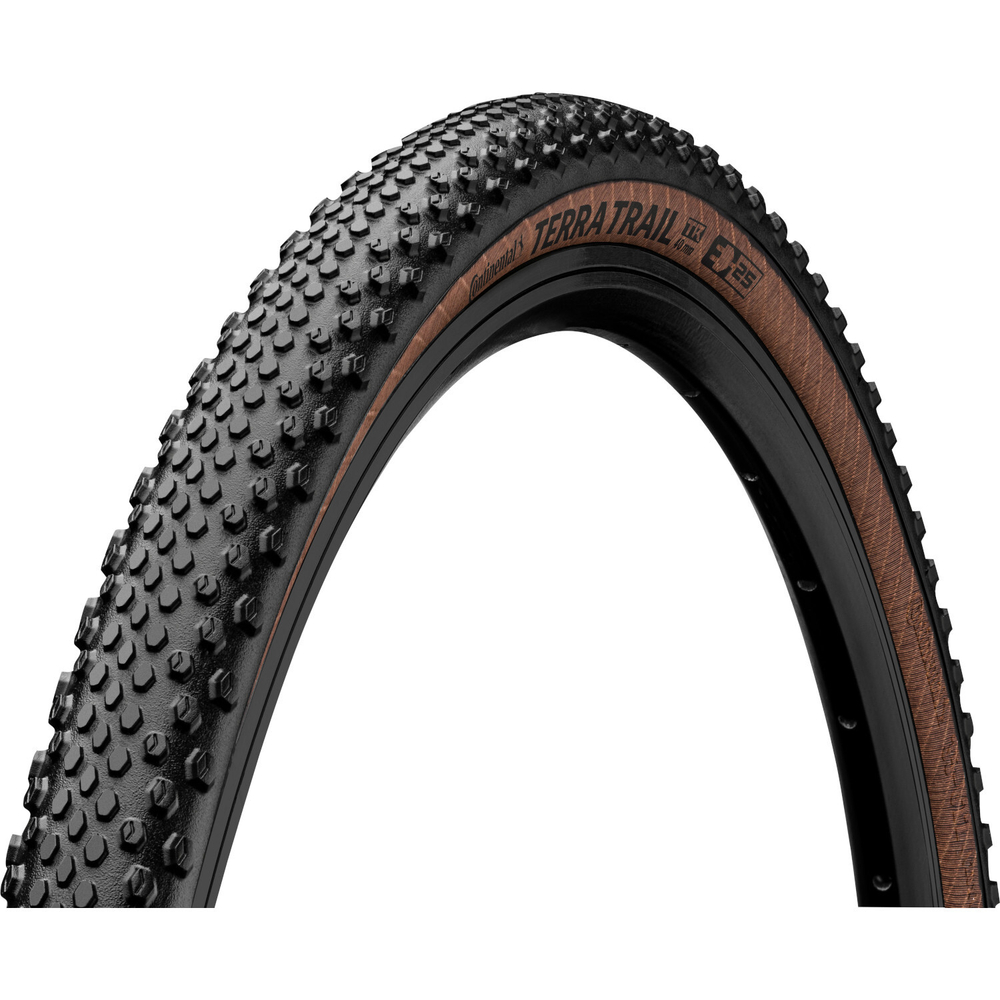 Покрышка. 28"/700x40C/28x1.50 02-0150673 40-622 Terra Trail ShieldWall, TL-Ready, E-25 черн/коричневая (кевлар/складная) CONTINENTAL