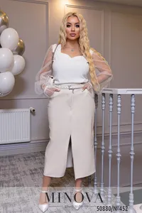 Юбка 452-бежевый Minova
