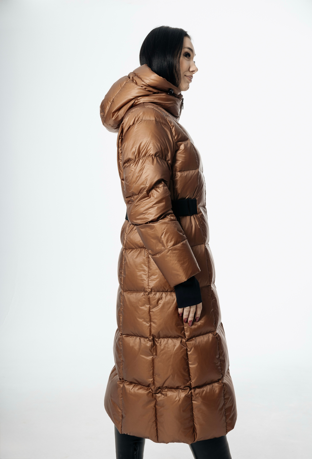 Женский пуховик с натуральным наполнителем - гусиный пух