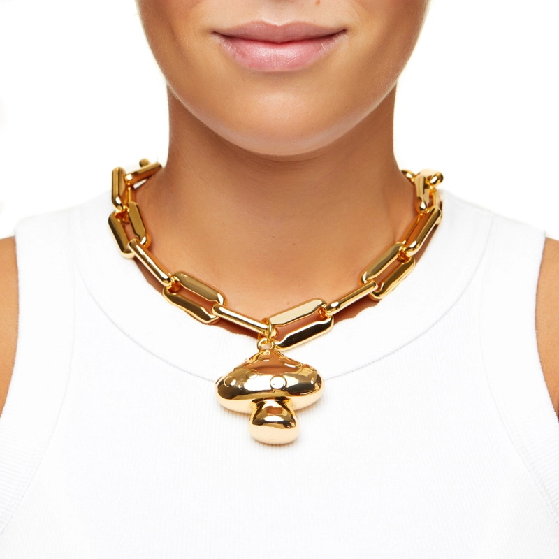 Колье Большой Золотой Гриб