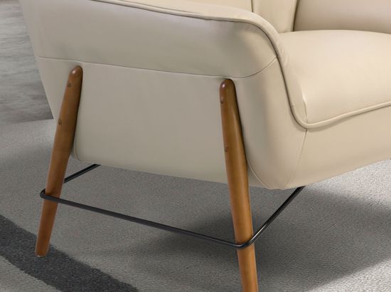 Кресло 5129/KFA031-T541011 из песочной кожи Испания 