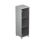 Шкаф средний пенал со стеклом (задняя стенка ЛДСП) АВАНС (AVANCE)