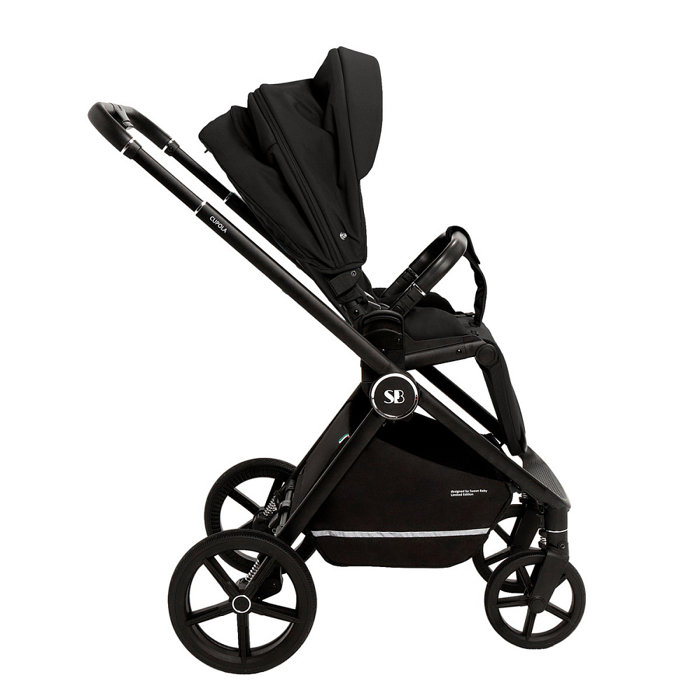 Коляска 3 в 1 Sweet Baby Cupola New + автокресло Premier Black Moon Black