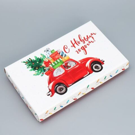 Коробка складная «С Новым годом», 25,5 × 15 × 4 см 9848370