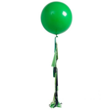 Большой зеленый шар на гирлянде тассел 90 см