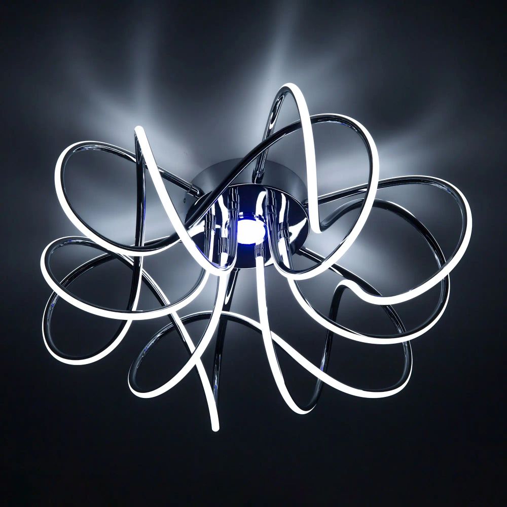 Citilux Мишель CL229161 RGB Люстра светодиодная с пультом Хром