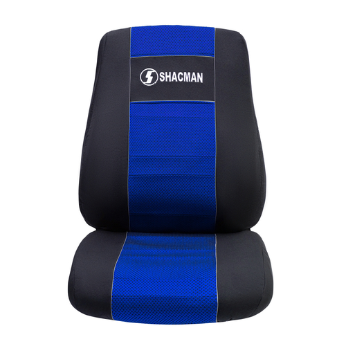 Чехлы Shacman X3000 (полиэфир, черный, синяя вставка)
