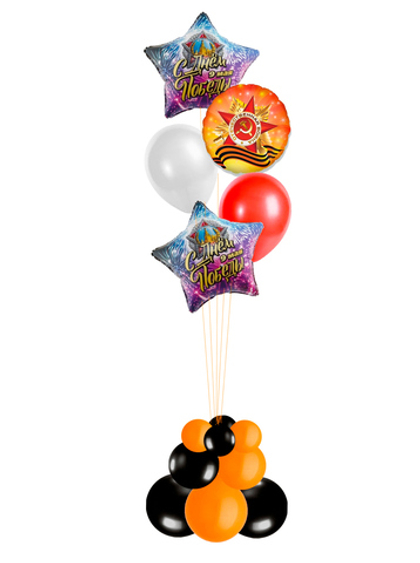 Букет к 9 мая на стойке