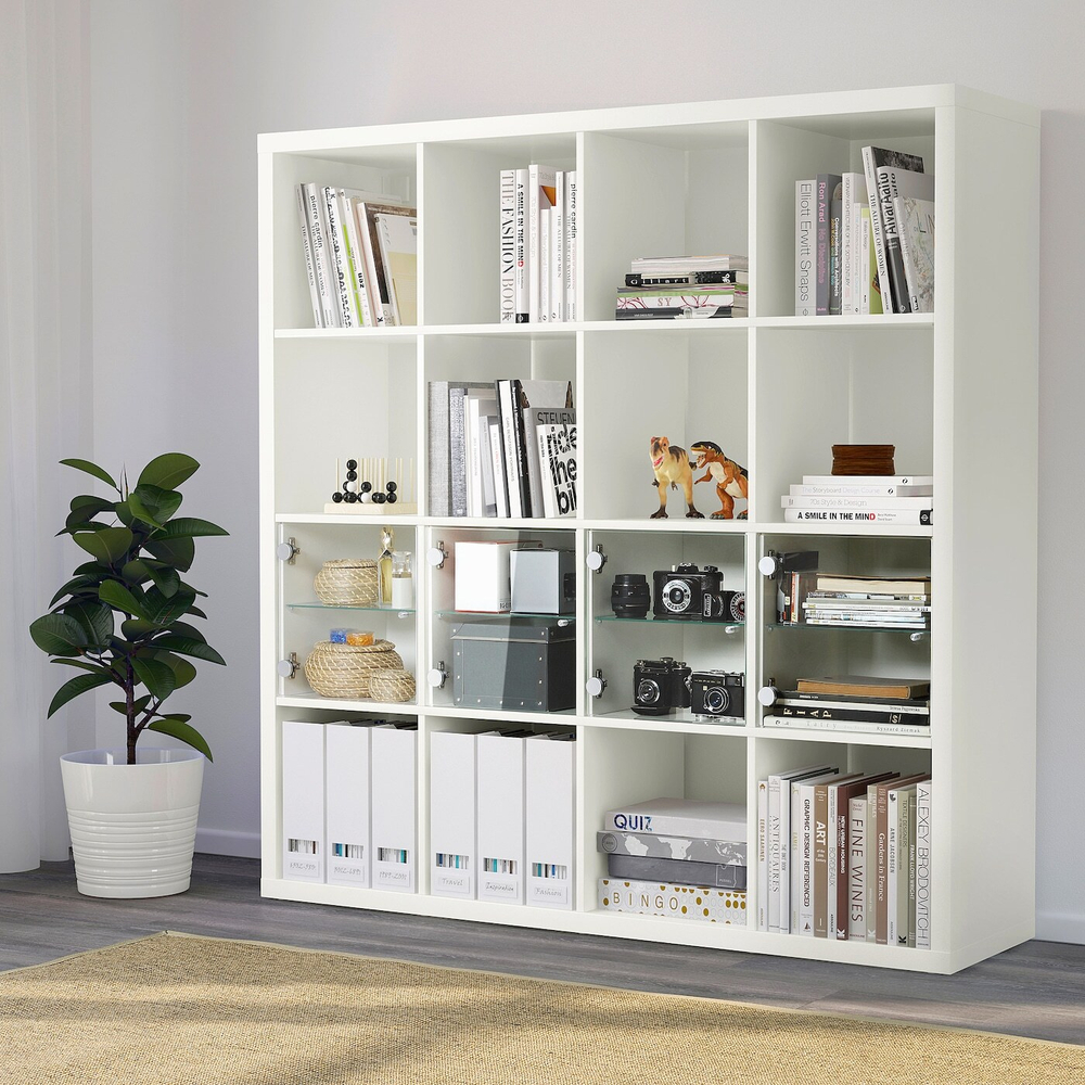 IKEA KALLAX  (ИКЕА КАЛЛАКС)  -  Вставка для стеклянной двери, белый, 33x33 см