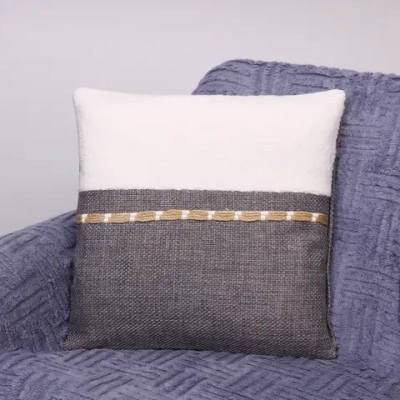 Чехол для декоративной подушки «DEFA», 43*43 см, цвет серый